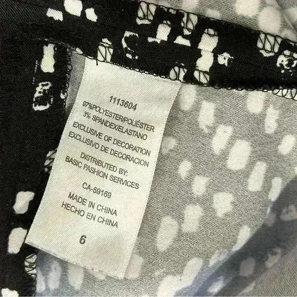 Mario Serrani Shift Dress Sleeveless Black White Diamond Pattern Size 6 - Picture 3 of 10